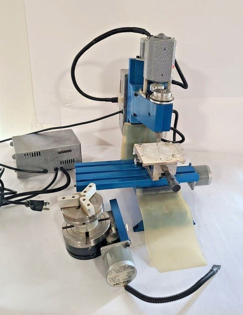 Maxnc 10 CNC Ready Mini Mill Milling Machine With 4th Axis and Power Supply