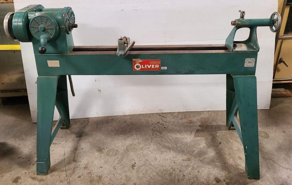 Original OLIVER Model 2159 Heavy Duty 14" Wood Lathe 1HP 3 Phase USA Made Nice
