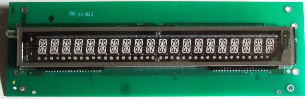 IEE 05464ASSY 35322 - 01A 1" x 9" VFD Vacuum Fluorescent Display 05464ASSY35322