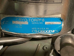Austin 2000 Automatic Cryopump Control CTI Cryogenics Cryo Torr 8 Vacuum Pump