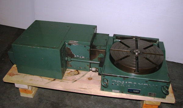 TSUDAKOMA 4th Axis 12" Rotary Head Circular Table RNCV - 300R Yaskawa Motor