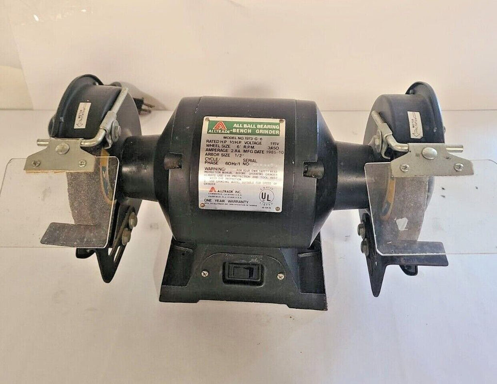 ALLTRADE 6" Bench Grinder Model 1973-G-6 heavy duty all ball bearing