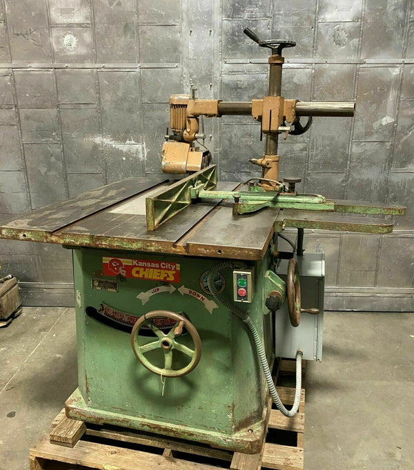 Northfield No.4 Heavy Duty 18" Table Saw with Rockwell 4V Feeder WoodWorking 5HP