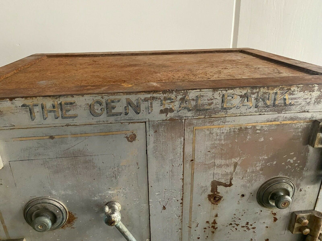 Antique Vault Bank Safe Heavy Duty Vintage Rare Need Restoration 36 x 24 x 42