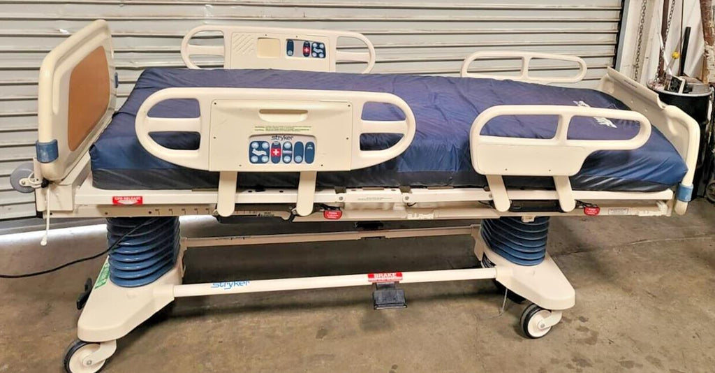 Stryker Secure II 3002 Hospital Bed Medical Electric Adjustable With Mattress Free Shipping