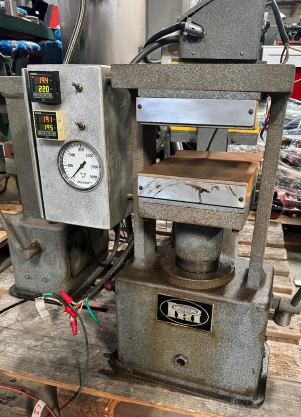 PHI Heated Platen Lab Hydraulic Press 8x8 Temperature Controls
