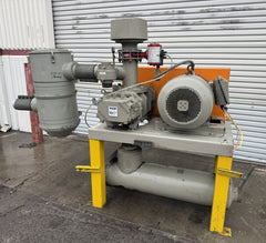 The RAM Roots Dresser Rotary Lobe Blower Model 418 System 40HP Motor Silencer Local Pickup