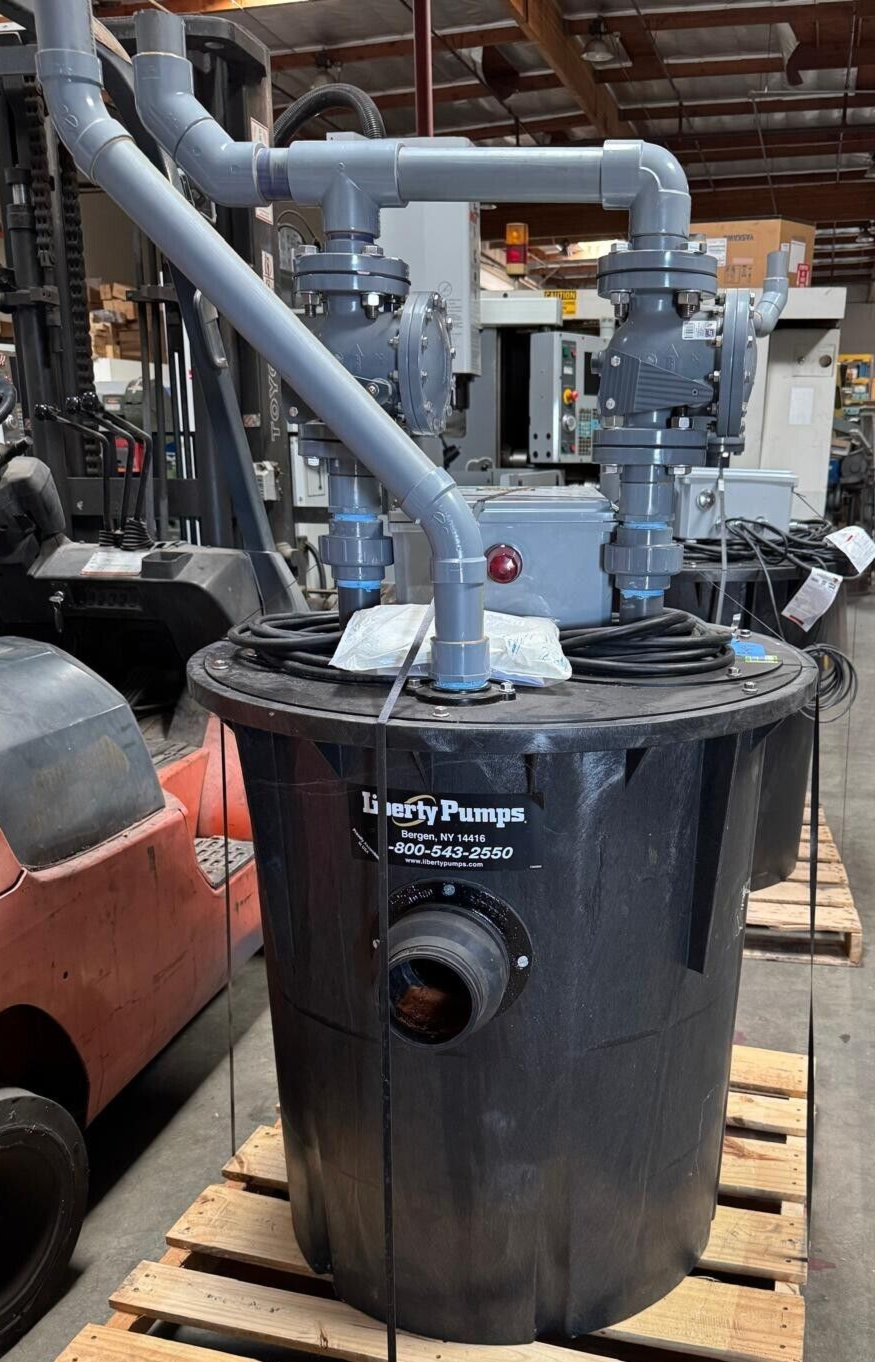 LIBERTY PUMPS 1102/LEH103M Duplex Sewage Pump SIMPLEX SYSTEMS With Con
