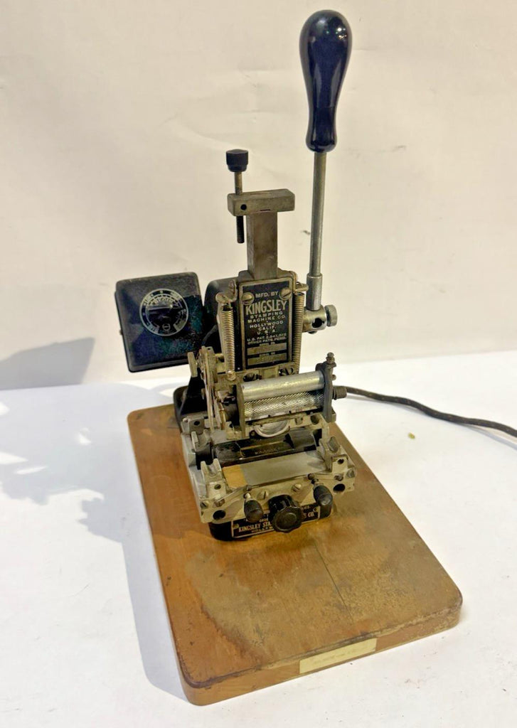 KINGSLEY Model KTE Hot Stamping Foil Machine Made in USA