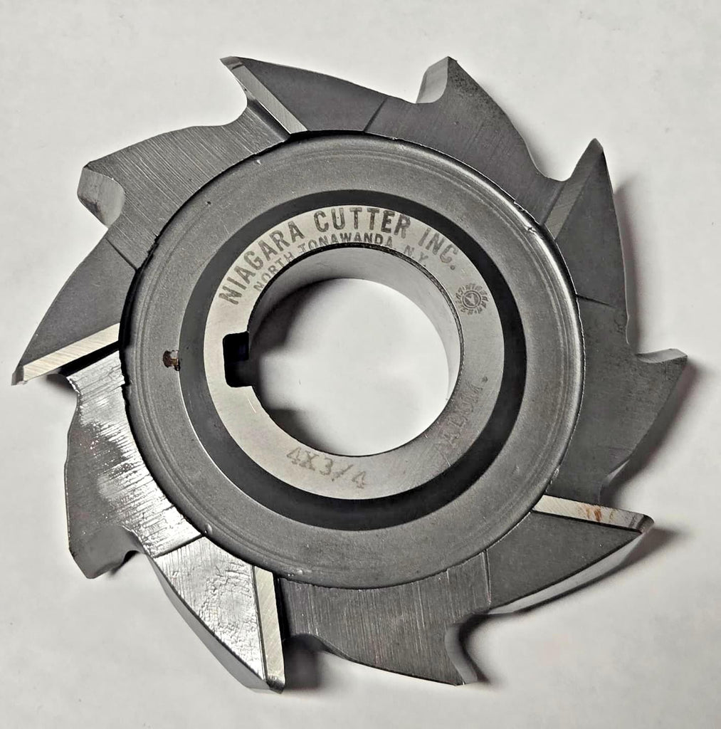 Niagara Milling Cutter 4" x 3/4 HIGH SPEED STEEL HSS resharpened
