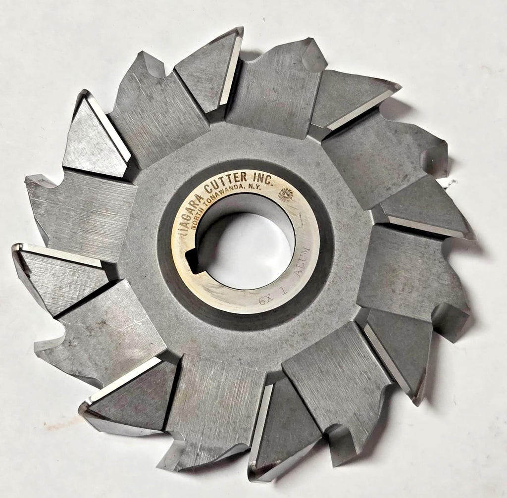 Niagara Milling Cutter 6" x 1 HIGH SPEED STEEL HSS resharpened