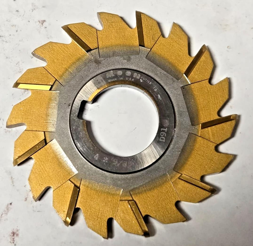 Moon Milling Cutter 4" x 9/32 HIGH SPEED STEEL HSS resharpened