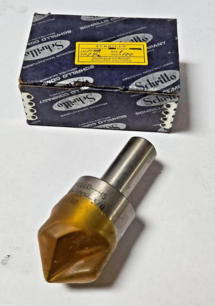 Schrillo 1-1/2" High Speed Steel Countersink 100 Degree 3/4 #1148 USA