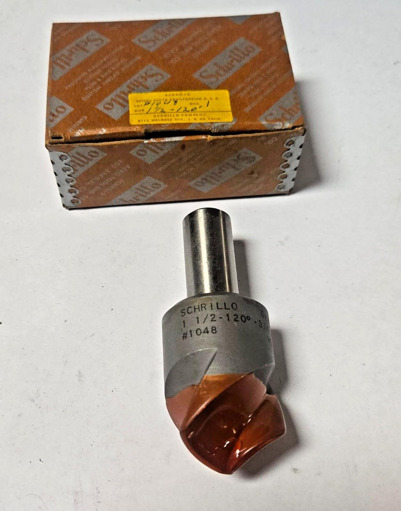 Schrillo 1-1/2" High Speed Steel Countersink 120 Degree 3/4 #1048 USA
