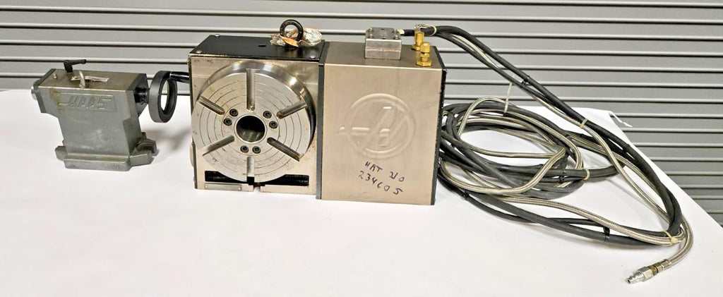 HAAS HRT-210 CNC Servo Rotary Table 4TH Axis With HTS6 Tailstock for VF2 VF3 VMC