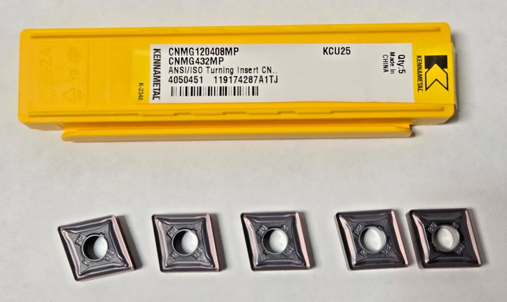 KENNAMETAL CNMG 432 MP KCU25 Carbide Inserts Turning Lathe 120408 MP New 5 Pcs