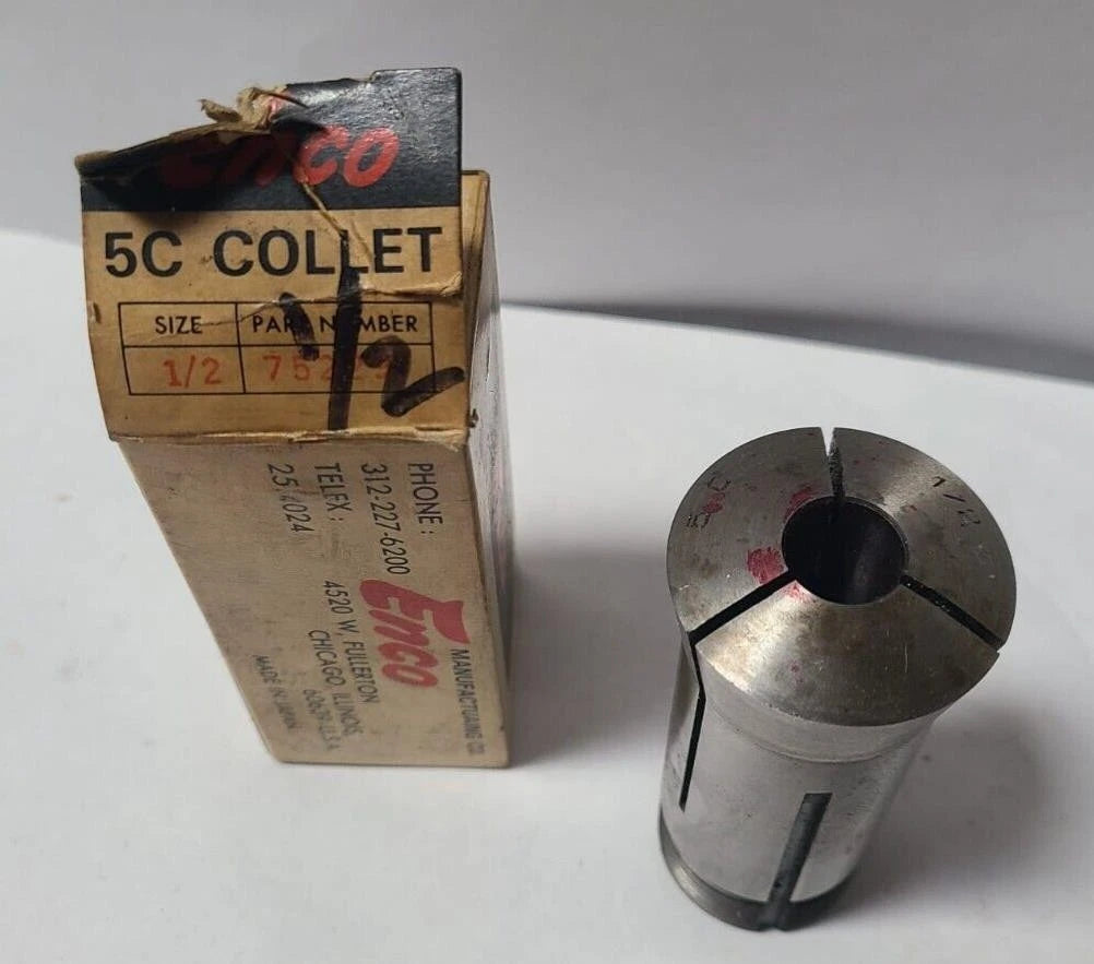 New ENCO 5C Lathe Mill Collet Size 1/2 CNC Chucker Free Shipp