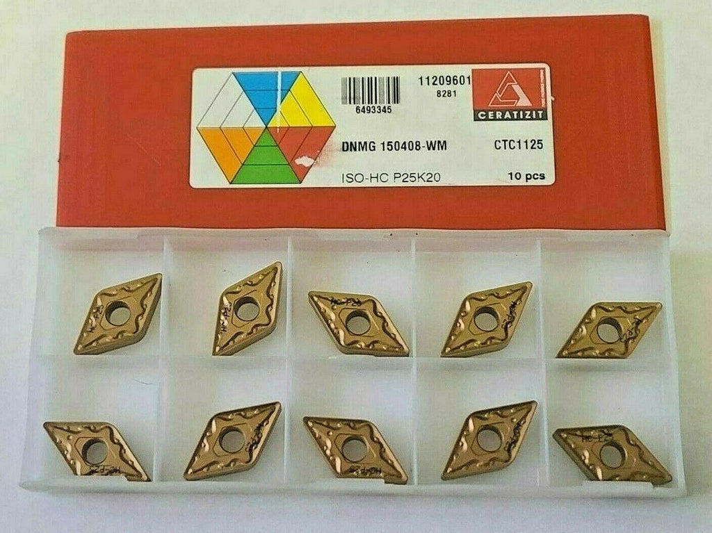 CERATIZIT DNMG 150408-WM ISO-HC P25K20 CTC1125 10 PCS NEW