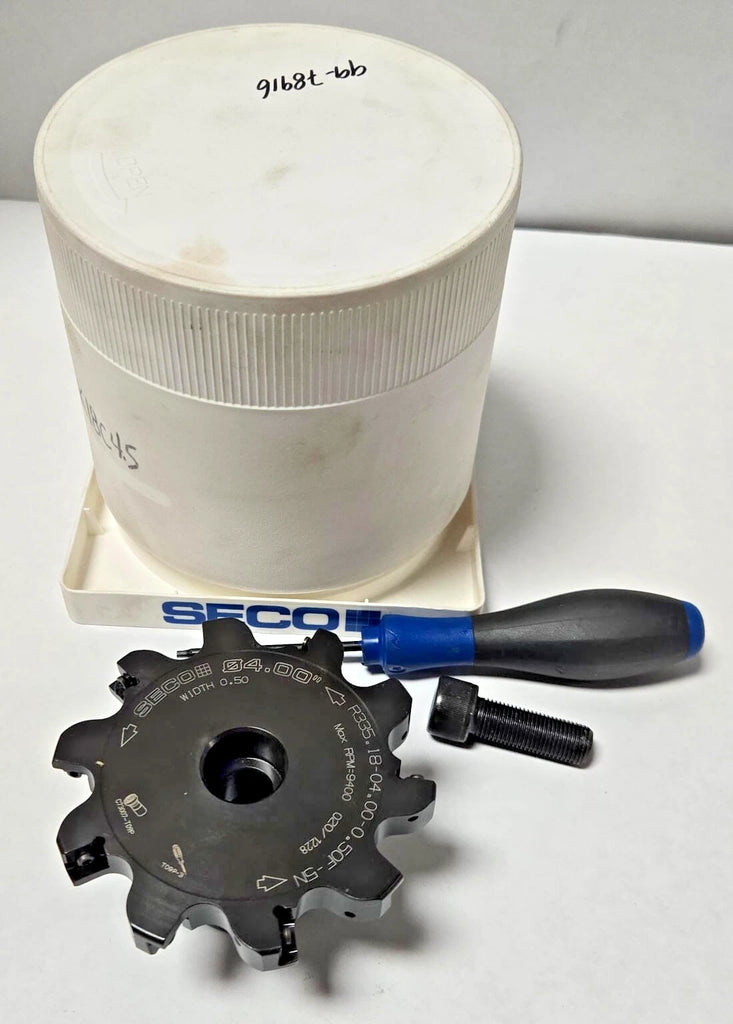 Seco R335.18-04.00-0.50F-5N Indexable Slotting Disc Milling Cutter 4" Diameter