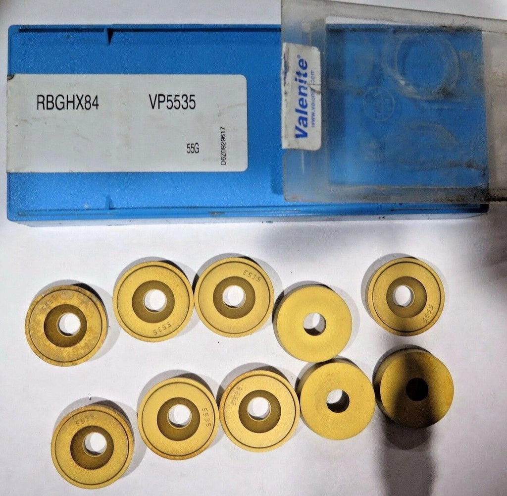 10 Pcs Valenite RBGHX84 VP 5535 55G Turning Round Carbide Inserts Tools New