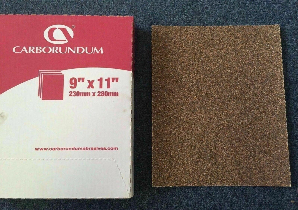 2 Carborundum Abrasive 9" x 11" Aluminum Oxide Paper Open 10876 Grit 36 New
