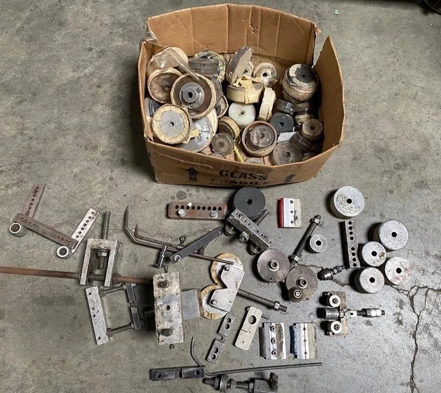 Lots Of Parts And Accessories Screen Printing Press Round Glass