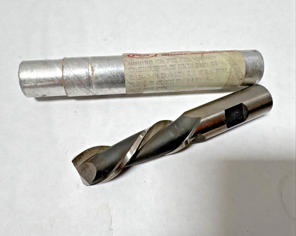 3/4” PCT HSS End Mill 2 Flutes USA Made