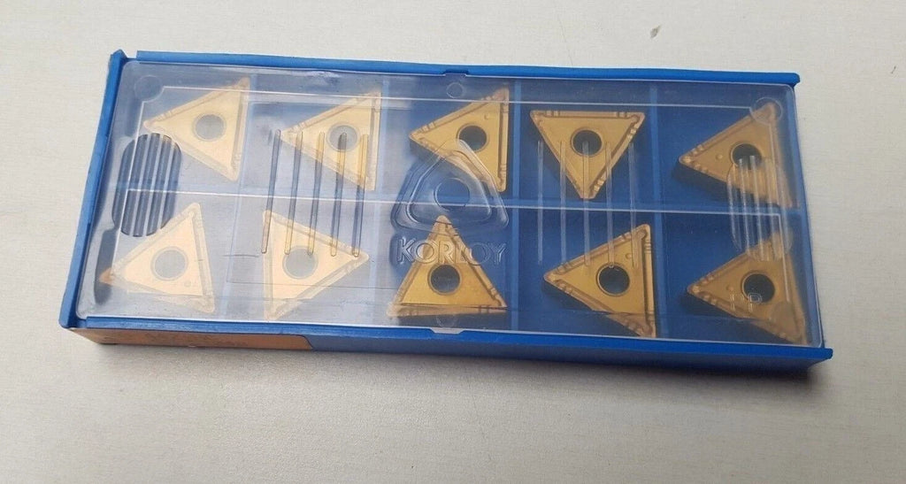 KORLOY TNMG 442-HC NC310 99-57048 Carbide Inserts Lathe Mill Tools Gold 10 Pcs