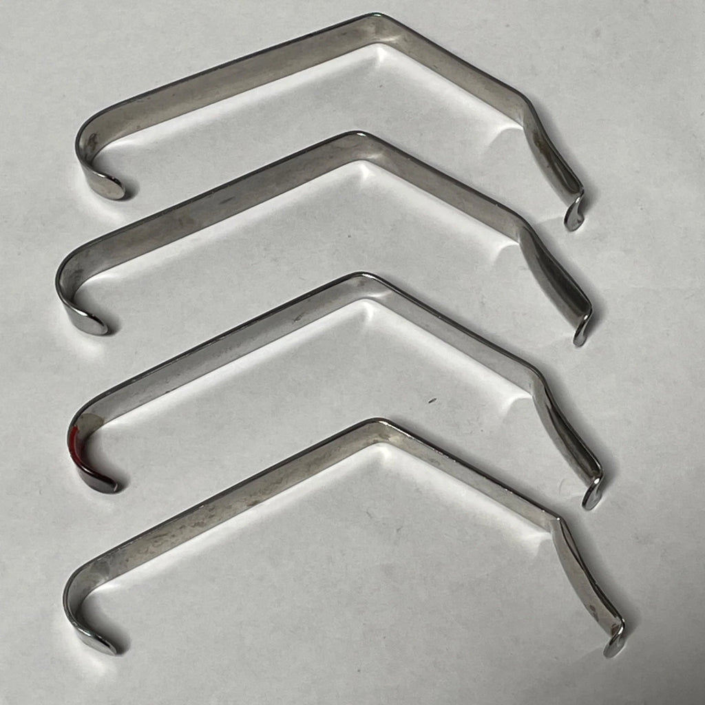 Lot of 4 20mm Love Uvula Retractors Lawton G. Germany Stainless Medical Surgical