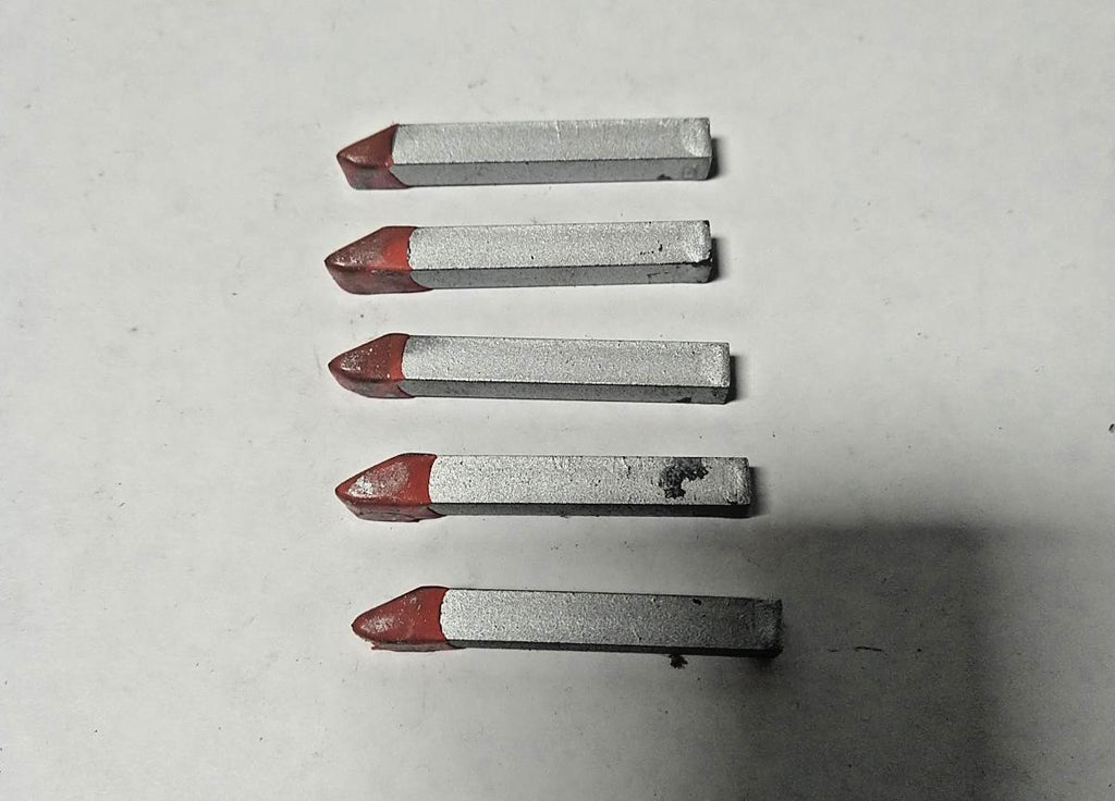 Super Brazed Tipped Carbide Lathe Tool Bit 1/4" Shank EOR 4 883 USA Made 5pcs
