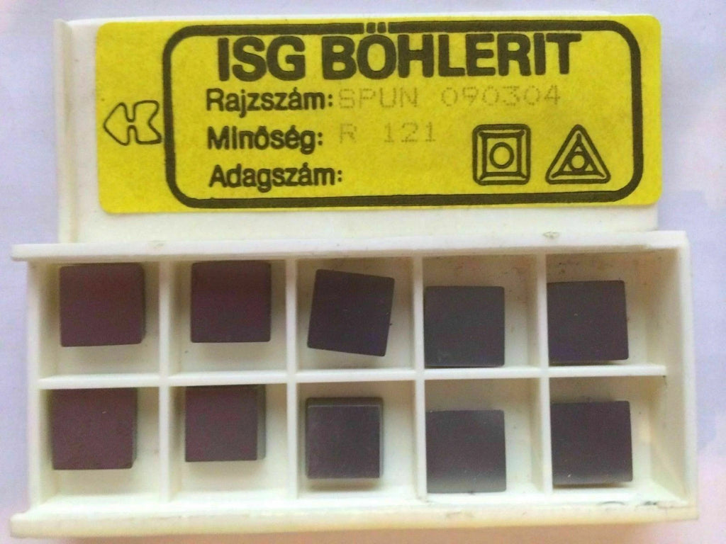 10 Pcs ISG BOHLERIT SPUN 090304 R 121 Lathe Mill Carbide Inserts Tools New