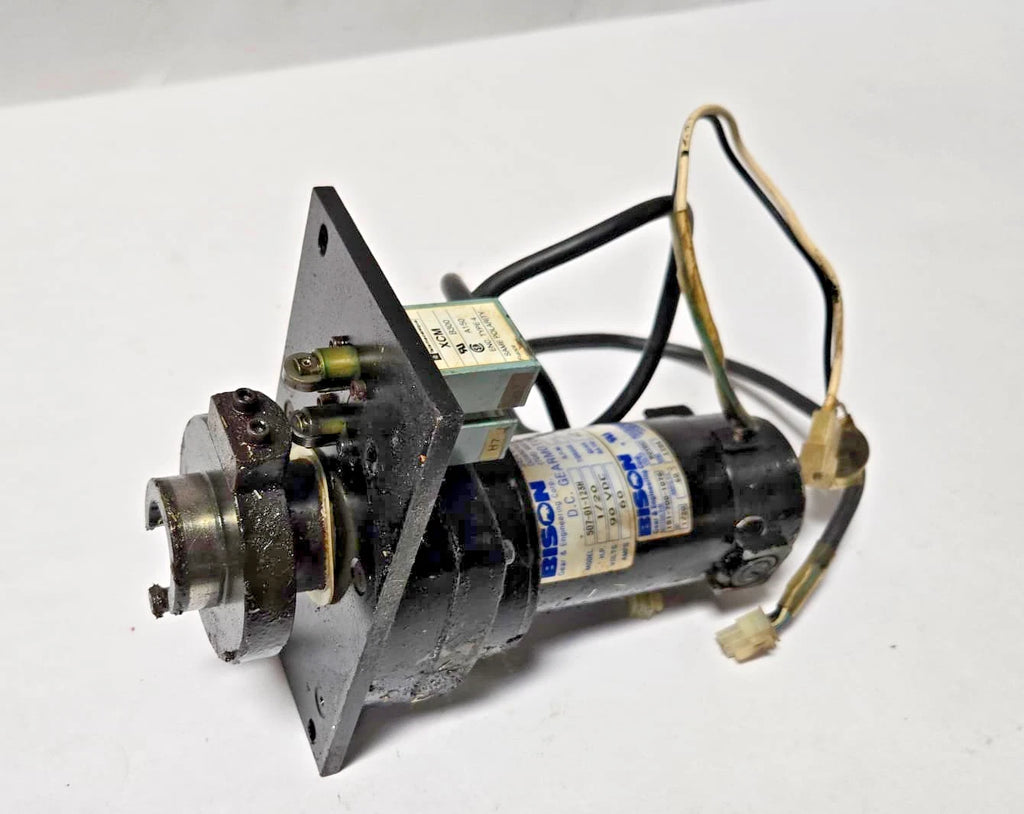 Bison 507-01-123H CNC DC Gearmotor 1/20Hp 90VDC 49:1 Ratio 37RPM Inline Assembly