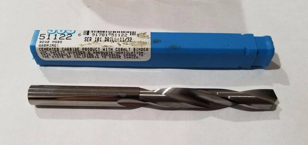 SGS Tool 51122 SER 101 Drill 11/32 2 Flutes Slow Spiral Drill Made in USA