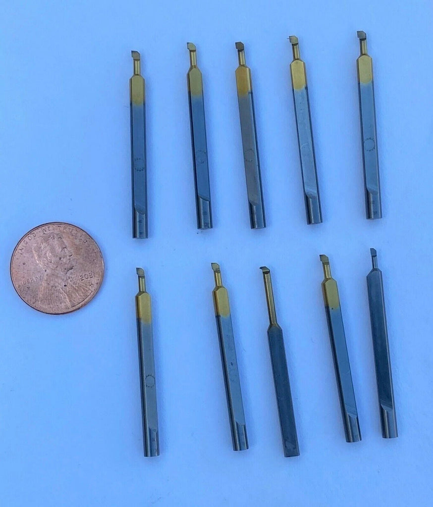 Solid Carbide Mini Micro Boring Bars Watchmaker Jewelry Lathe Threading CNC 10pc