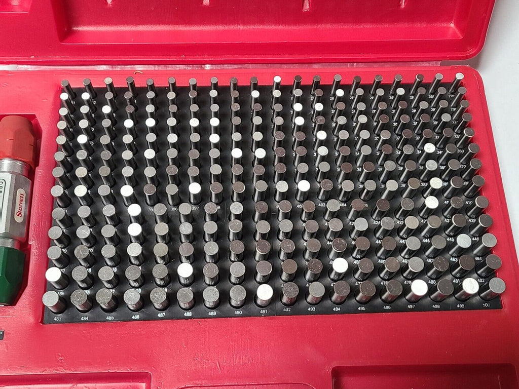 Starrett Precision Pin Gage Set 250 Pcs 0.251