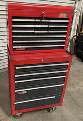 Sears CRAFTSMAN 17 Drawers Rolling Cart Cabinet Tool Box Chest Very Nice Wheels