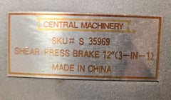 CENTRAL MACHINERY 12