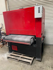 Finish Pro 15 HP Metal Wide Belt Sander Deburring Finishing FP-4075 Heavy Duty