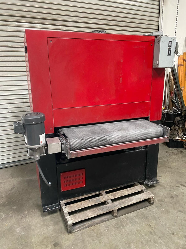 Finish Pro 15 HP Metal Wide Belt Sander Deburring Finishing FP-4075 Heavy Duty