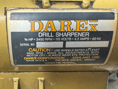 Darex Drill Bit Grinder Sharpener, 1/3 HP, 3450 RPM, 115 V