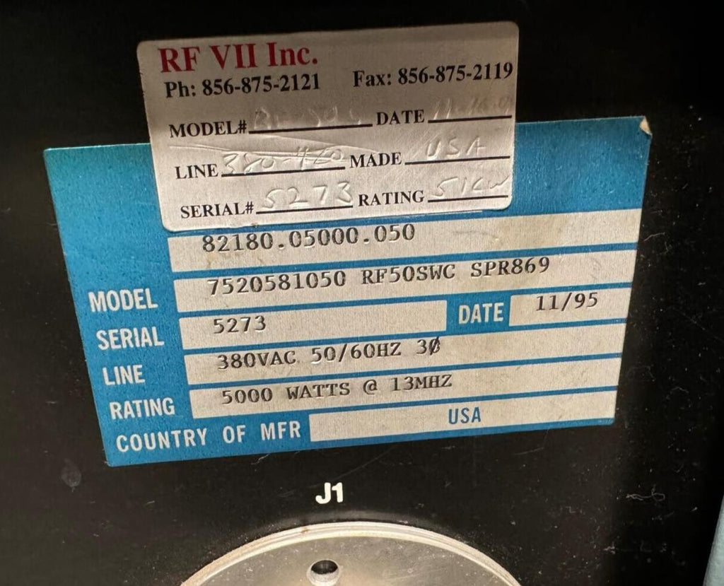 RFPP RF-50SWC 7520581050 RF GENERATOR advanced energy AE 5000 Watts 13 Mhz