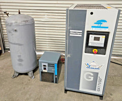 2015 Atlas Copco GA11VSD+ Rotary Screw Air Compressor 15HP With FX5 Dryer & Tank Local Pickup
