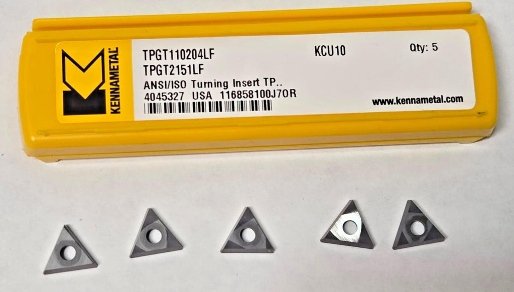 Kennametal TPGT 2151LF 110204LF KCU10 Turning Carbide Inserts Lathe USA 5 Pcs