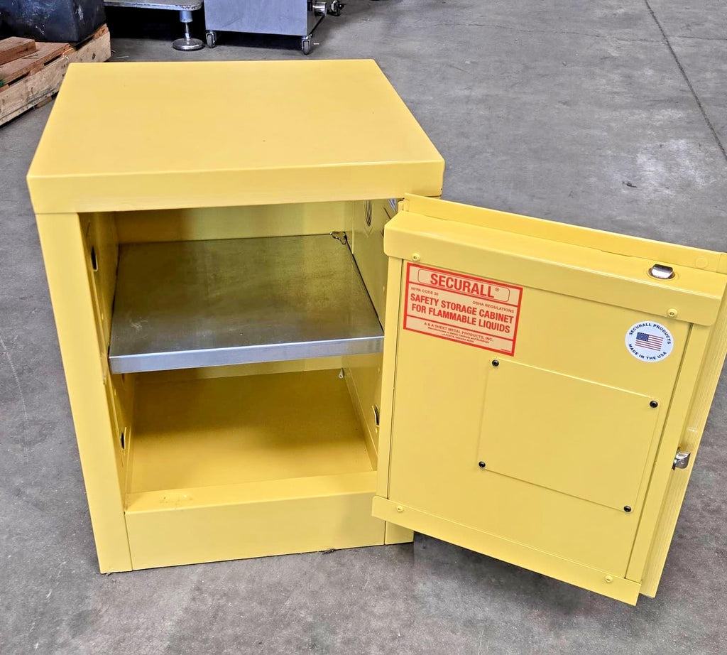 SECUREALL Flammable Liquids Safety Storage Cabinet OSHA Approved 17 x 17 x 22