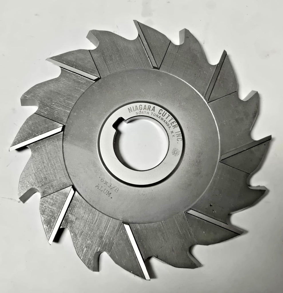 Niagara Milling Cutter 6 x 3/8 HIGH SPEED STEEL HSS resharpened 1-1/4 Arbor Hole