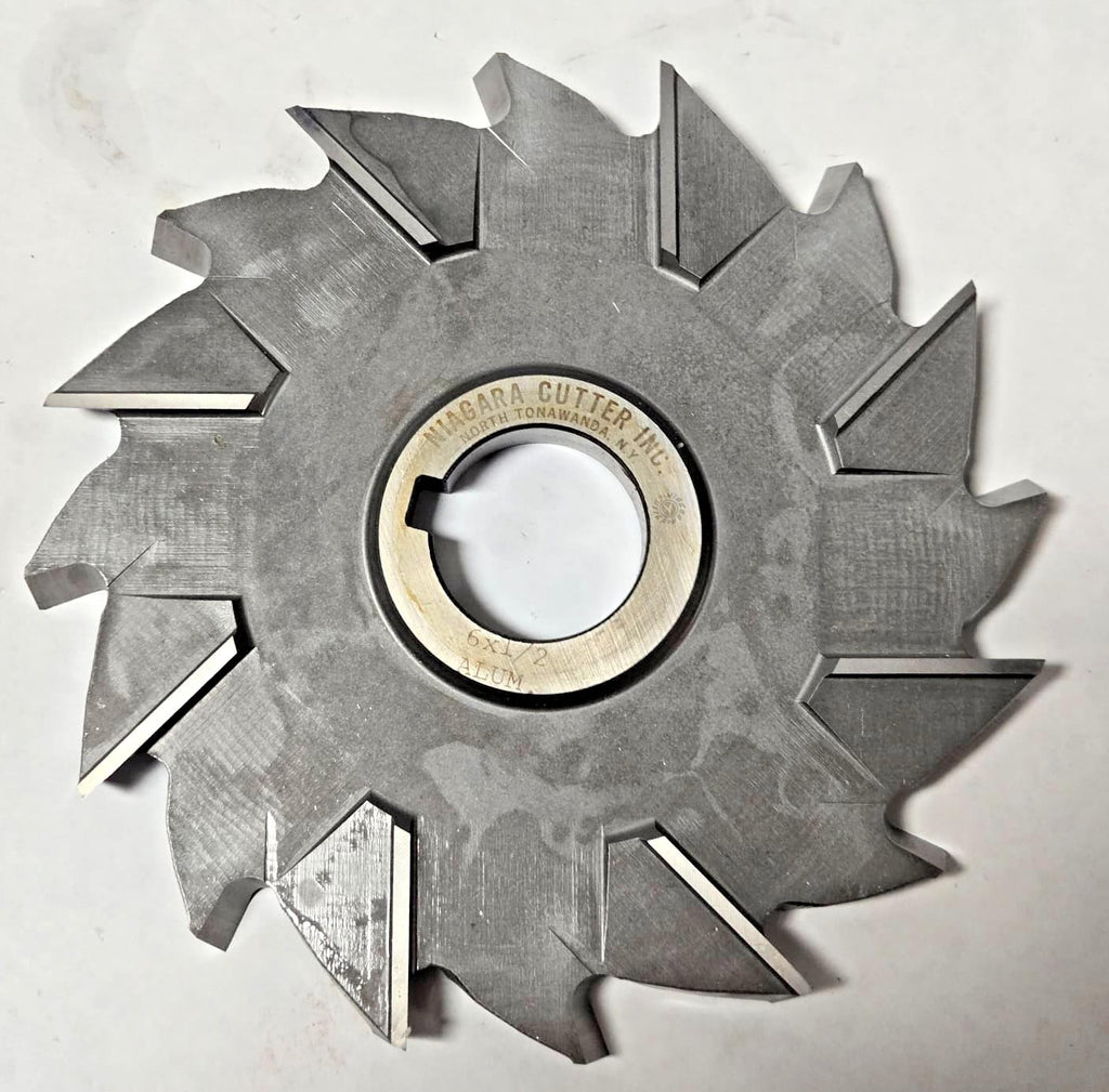 Niagara Milling Cutter 6" x 1/2 HIGH SPEED STEEL HSS resharpened