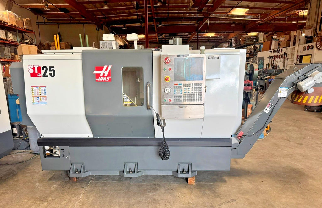 HAAS ST-25 ST25 CNC Turning Center Lathe Probing Very Low Hours Year 2014 Local Pickup