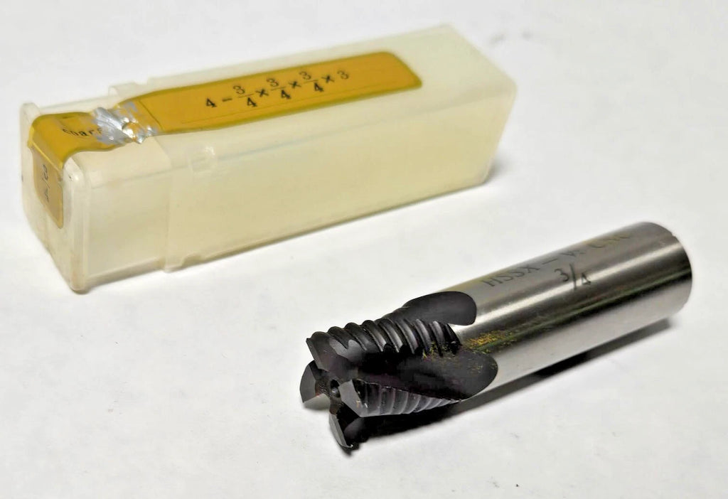 4 Flutes Roughing End Mill Coarse HSSX V2 CNC 4 - 3/4" x 3 HSS