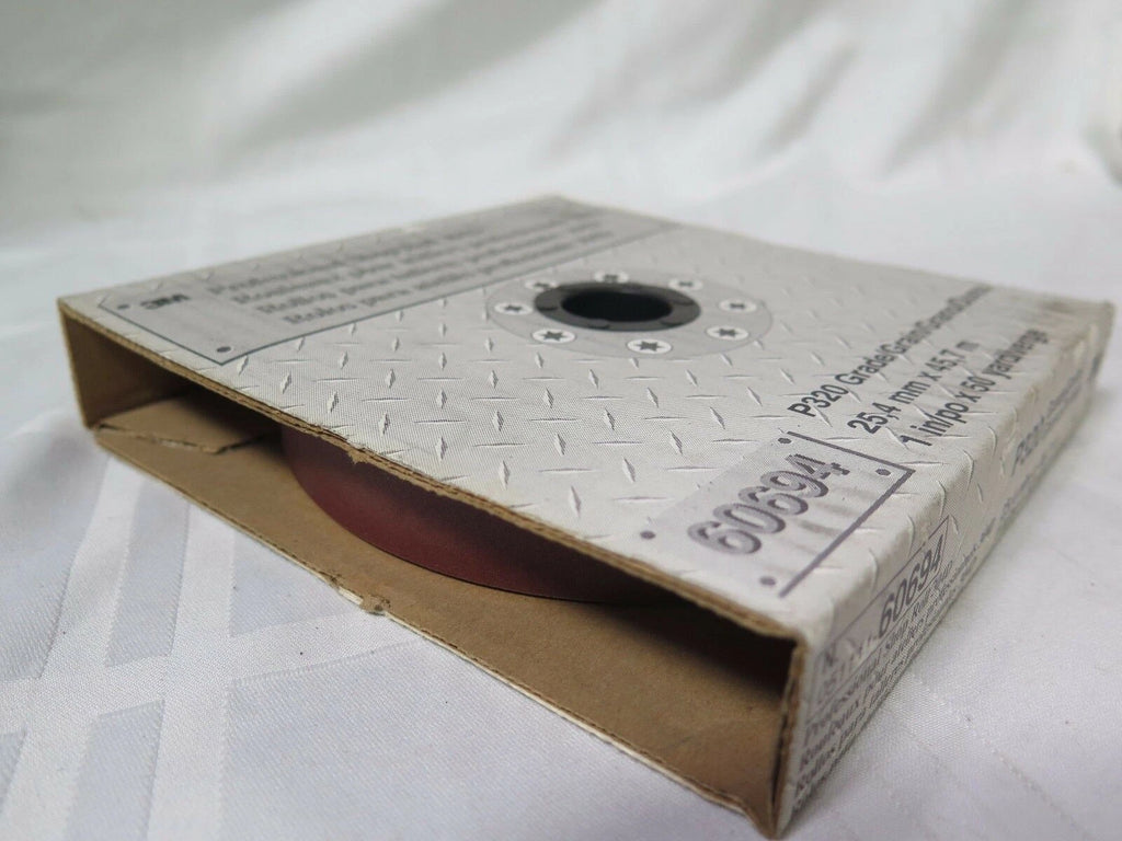 3M 1" Wide 50 Yd Professional Shop Roll 304D 60694 Grit 320 Qty 1 Brand New