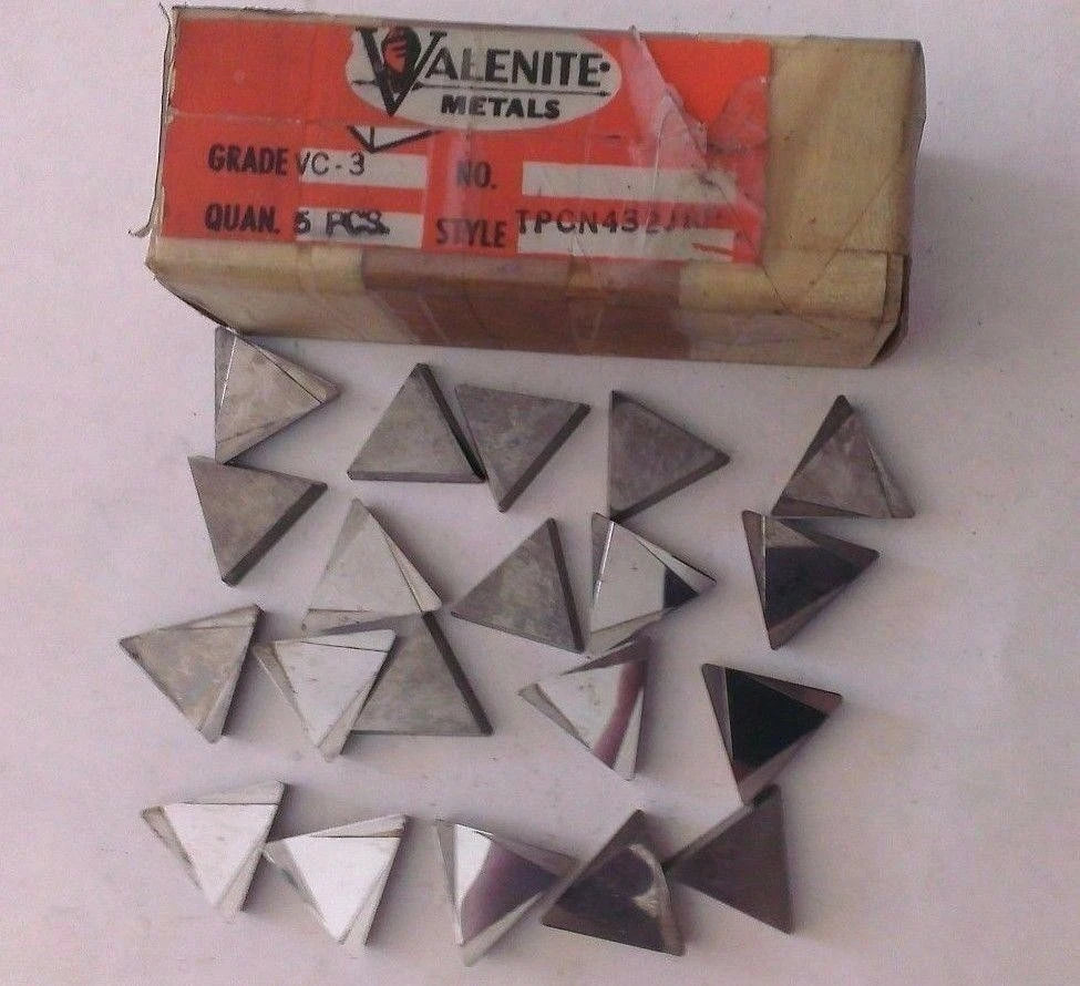 20 Pcs Valenite Metals TPCN 432 JRH VC-3 Lathe Carbide Inserts Tools New